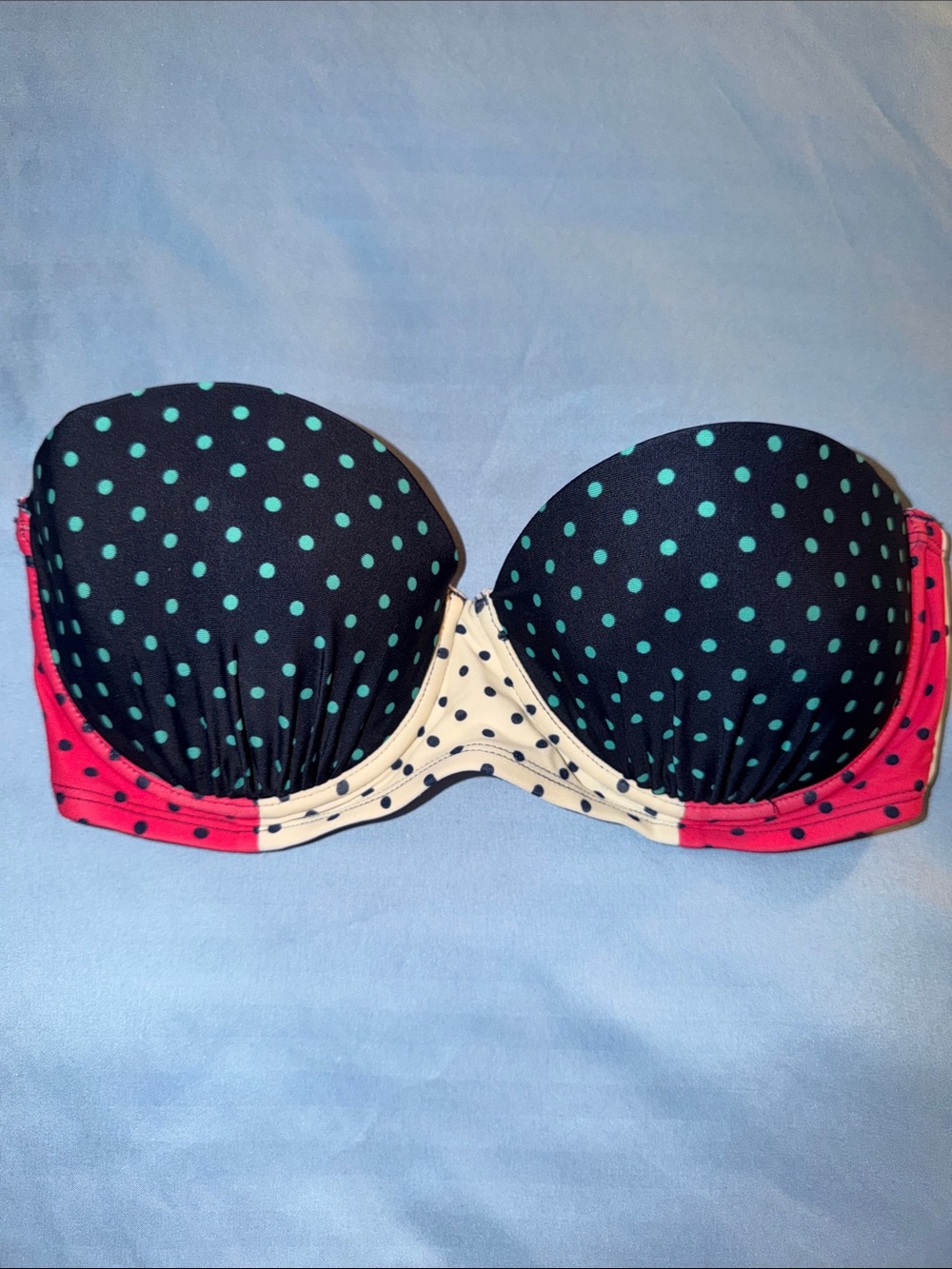 Polka Dot Padded Bikini Top